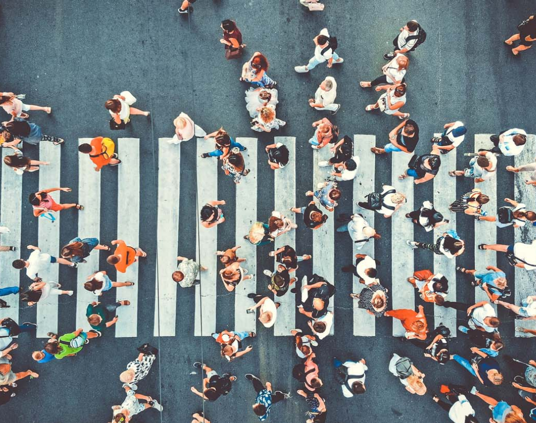 People walking